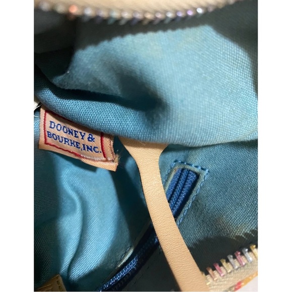 Dooney bourke canvas print Colorful Heart Patterned  shoulder Women's Bag - Picture 6 of 7